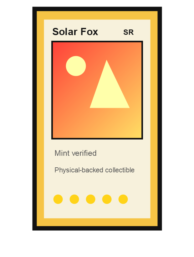 Solar Fox card mockup